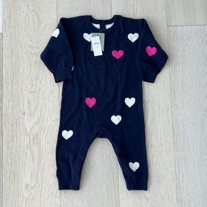 Baby Gap. Navy knit romper size 6-12 months.